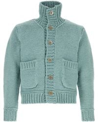 Junya Watanabe - Light-blue Cotton Blend Cardigan - Lyst