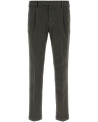 PT Torino - Charcoal Stretch Cotton Pant - Lyst