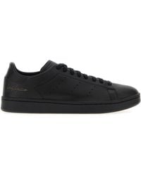 Y-3 - Black Leather Stan Smith Sneakers - Lyst