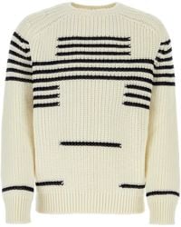 Loewe - Maglione in misto lana avorio - Lyst