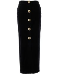 BLAZE - Black Velvet Jealousy Skirt - Lyst