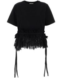 McQueen - Black Cotton T-shirt - Lyst
