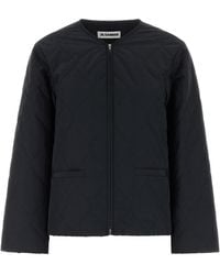 Jil Sander - Black Polyester Jacket - Lyst