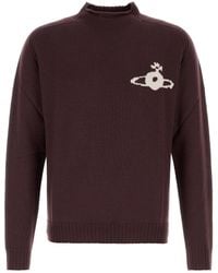 Vivienne Westwood - Aubergine Wool Fisherman Sweater - Lyst