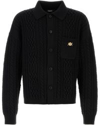 Versace - Cardigan Wool - Lyst