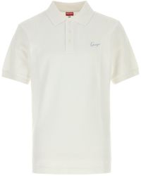 KENZO - Solid Shirt Collar Polo - Lyst