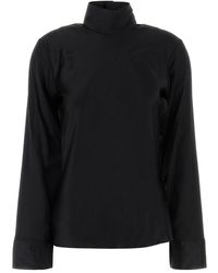 Courreges - Stretch Satin Top - Lyst