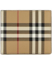 Burberry - Portafoglio in tela stampata - Lyst