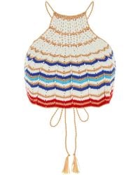 MY BEACHY SIDE - Embroidered Crochet Regina Top - Lyst