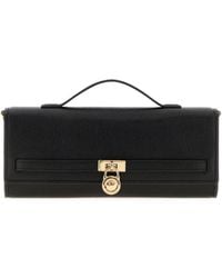 MICHAEL Michael Kors - Black Leather Medium Hamilton Moderne Handbag - Lyst