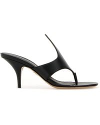 Ferragamo - Salvatore Leather Lyrai Thong Mules - Lyst