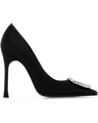 AMINA MUADDI - Satin Camelia 105 Pumps - Lyst