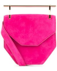 M2malletier fuchsia Suede Mini Amor Fati Handbag - Pink