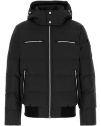Moose Knuckles - Black Polyester Cloud Bomber Down Jacket - Lyst