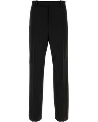 Jil Sander - Pantalone in gabardine nero - Lyst
