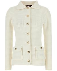 Gucci - Giacca in crochet stretch bianco - Lyst