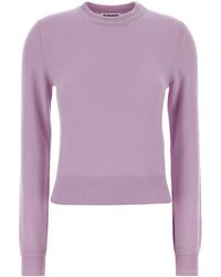 Jil Sander - Maglione in lana lilla - Lyst