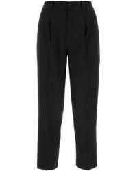 パンツ PT TORINO Black stretch polyester Gioia pant Black stretch polyester Gioia pant – G&B