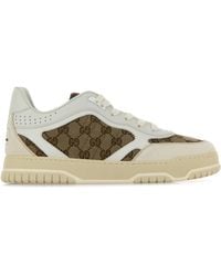 Gucci - Sneakers Re-Web multicolor in pelle e tessuto GG Supreme - Lyst