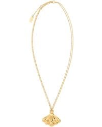 Chloé - Gold Metal Chloé Mirror Necklace - Lyst