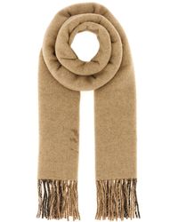 Burberry - Sciarpa reversibile in cashmere beige - Lyst