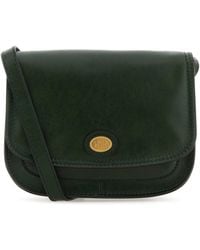 The Bridge - Green Bottle Leather Story Crossbody Bag - Lyst