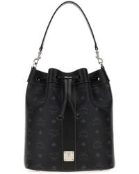 MCM - Printed Canvas Dessau Bucket Bag - Lyst