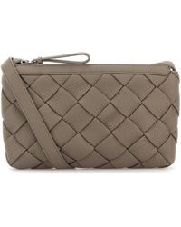Bottega Veneta - Borsa a tracolla Diago in pelle tortora - Lyst