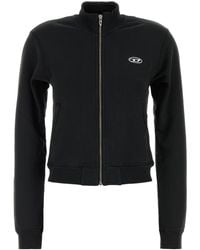 DIESEL - Logo Mock Collar Sweatshirt - Lyst
