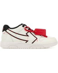 Off-White c/o Virgil Abloh - White Leather Out Of Office Sneakers - Lyst