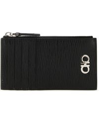 Ferragamo - Salvatore Leather Gancini Card Holder - Lyst