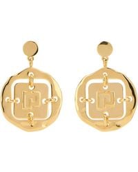Rabanne - Gold Metal Earrings - Lyst