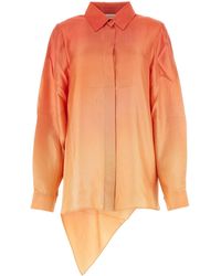 Zimmermann - Two-Tone Silk Tranquillity Shirt - Lyst