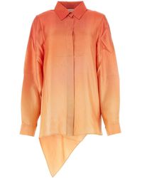 Zimmermann - Two-Tone Silk Tranquillity Shirt - Lyst