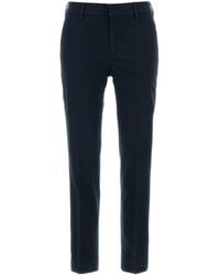 PT Torino - Navy Blue Stretch Cotton New York Pant - Lyst