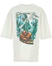 Willy Chavarria - White Cotton Oversize Chavarria Prayer Services T-shirt - Lyst