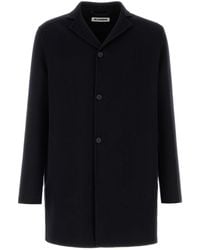Jil Sander - Midnight Cashmere Blend Coat - Lyst