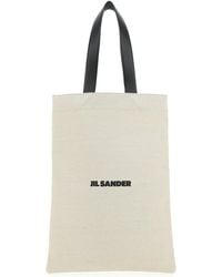 Jil Sander - Sand Canvas Shopping Bag - Lyst