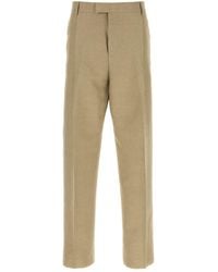 Ferragamo - Cappuccino Cotton Blend Pant - Lyst