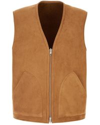 Umit Benan - Camel Shearling Vest - Lyst