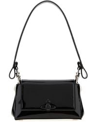 Vivienne Westwood - Borsa a spalla Hazel piccola in pelle nera - Lyst