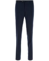 PT Torino - Navy Blue Cotton Blend Pant - Lyst