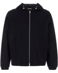 Moncler - Midnight Blue Cotton Blend Sweatshirt - Lyst