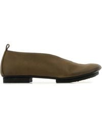 Uma Wang - Ballerine Stone in pelle verde oliva - Lyst
