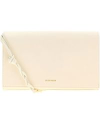 Jil Sander - Ivory Leather Tangle Wallet - Lyst