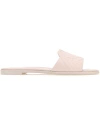 McQueen - Pastel Pink Leather Slippers - Lyst