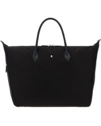 Montblanc - Black Canvas Weekender 43 Travel Bag - Lyst