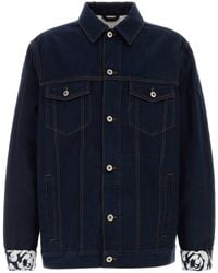 Burberry Japanese Selvedge Denim Jacket in Blue for Men | Lyst