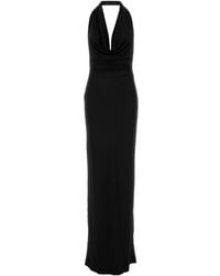 DSquared² - Abito lungo in jersey nero - Lyst