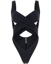 Reina Olga - Black Stretch Nylon Exotica Trikini - Lyst